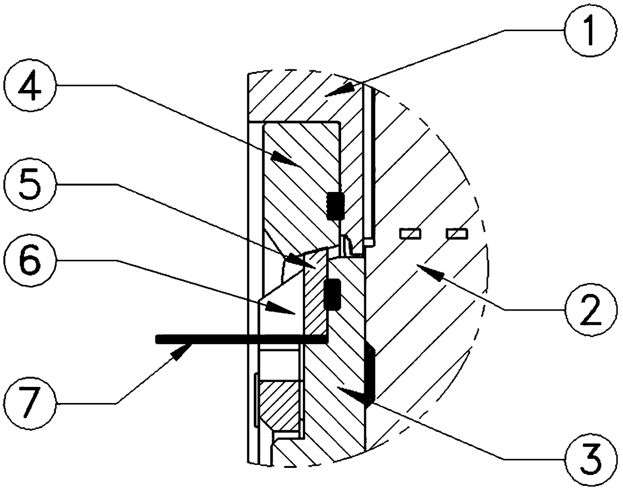 Test and analysis method of sealing pair of triple eccentric butterfly valve and triple eccentric butterfly valve