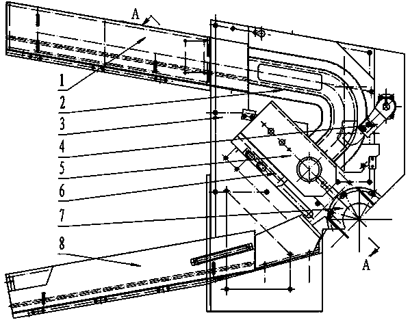 Charging and discharging device for outer circle groove grinder of automobile hub bearing unit, and application of device