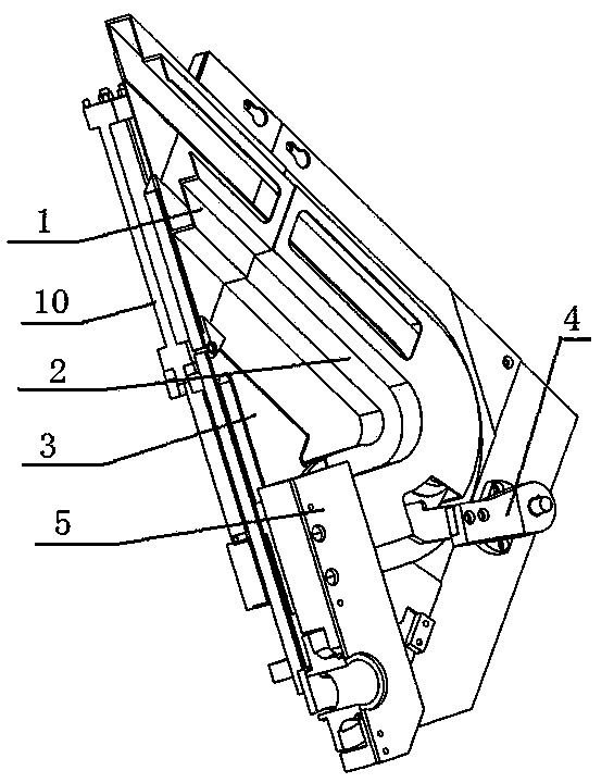 Charging and discharging device for outer circle groove grinder of automobile hub bearing unit, and application of device