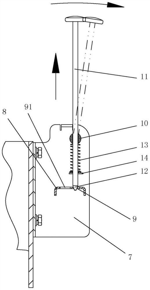 Ladder stand rest platform device of wind power generation tower