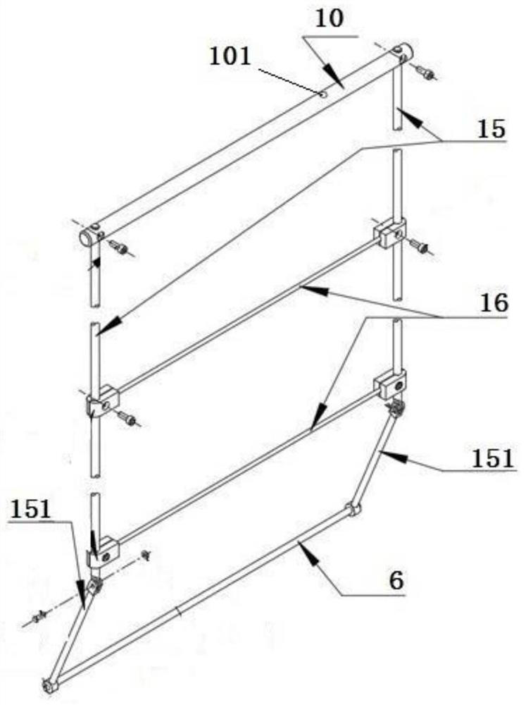 Ladder stand rest platform device of wind power generation tower