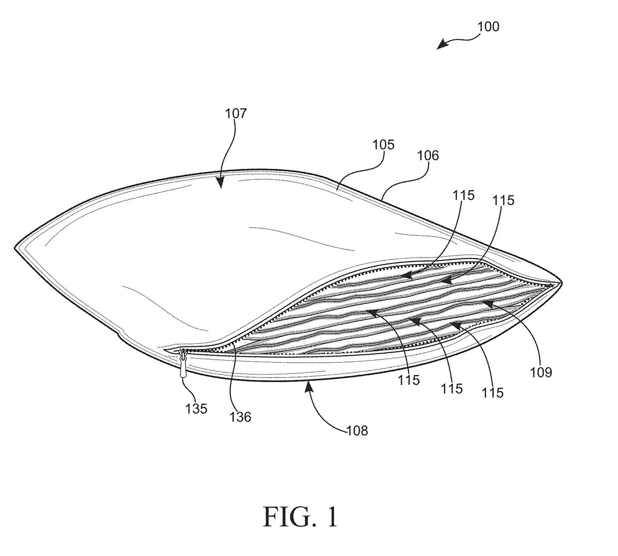 Height adjustable pillow