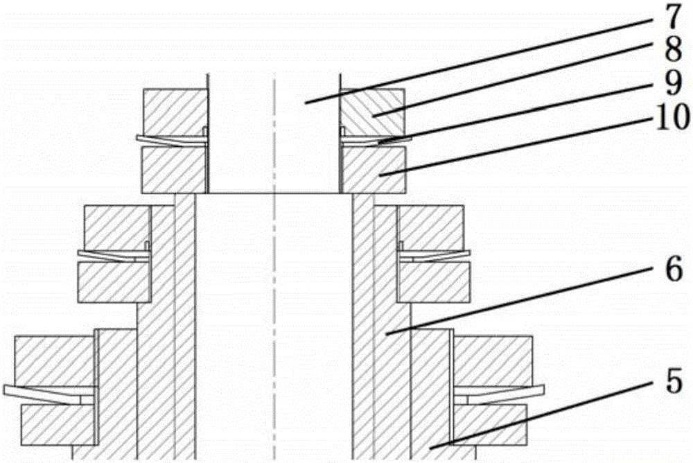 Chain type multi-grade screw rod hoisting platform