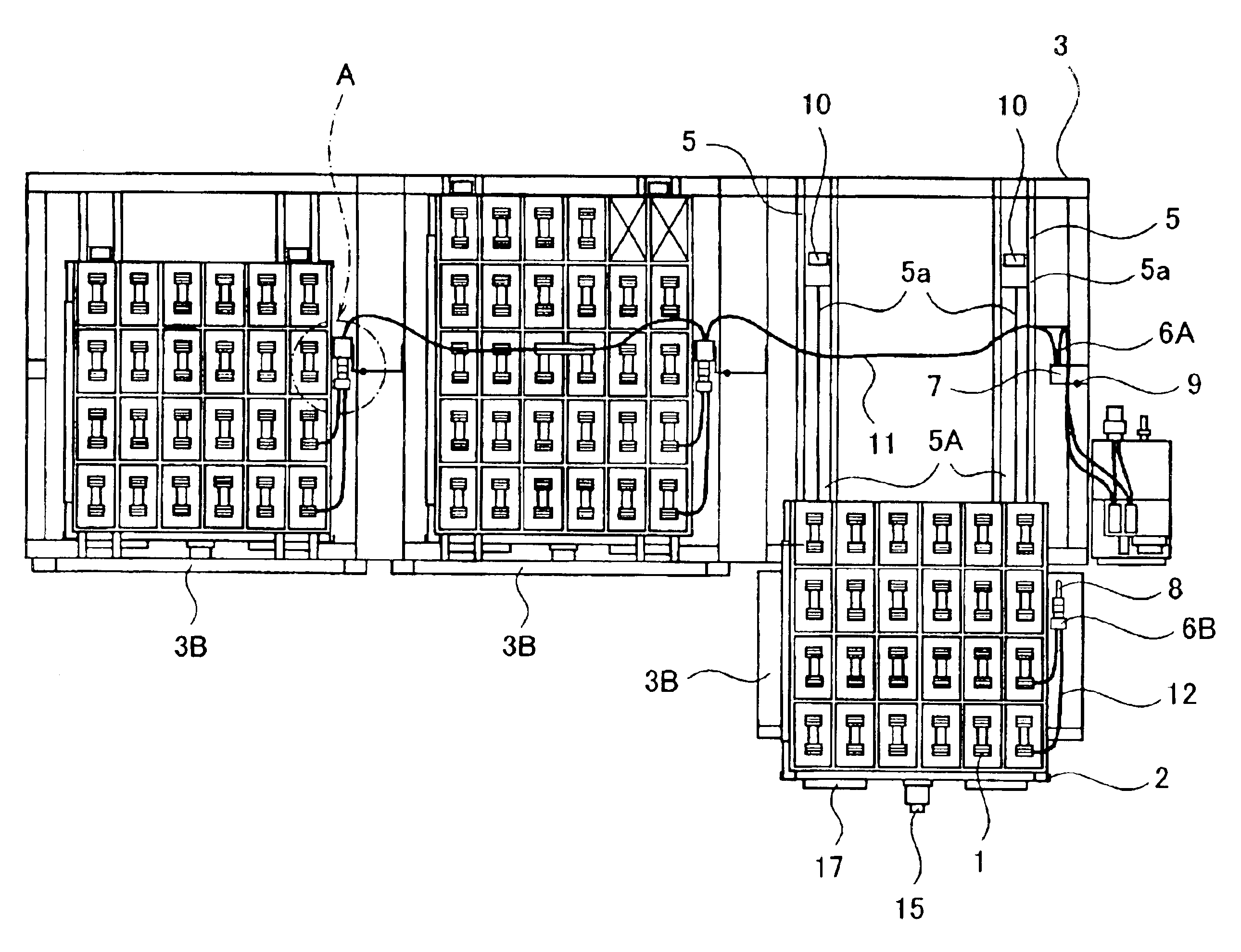 Battery box for railway vehicle