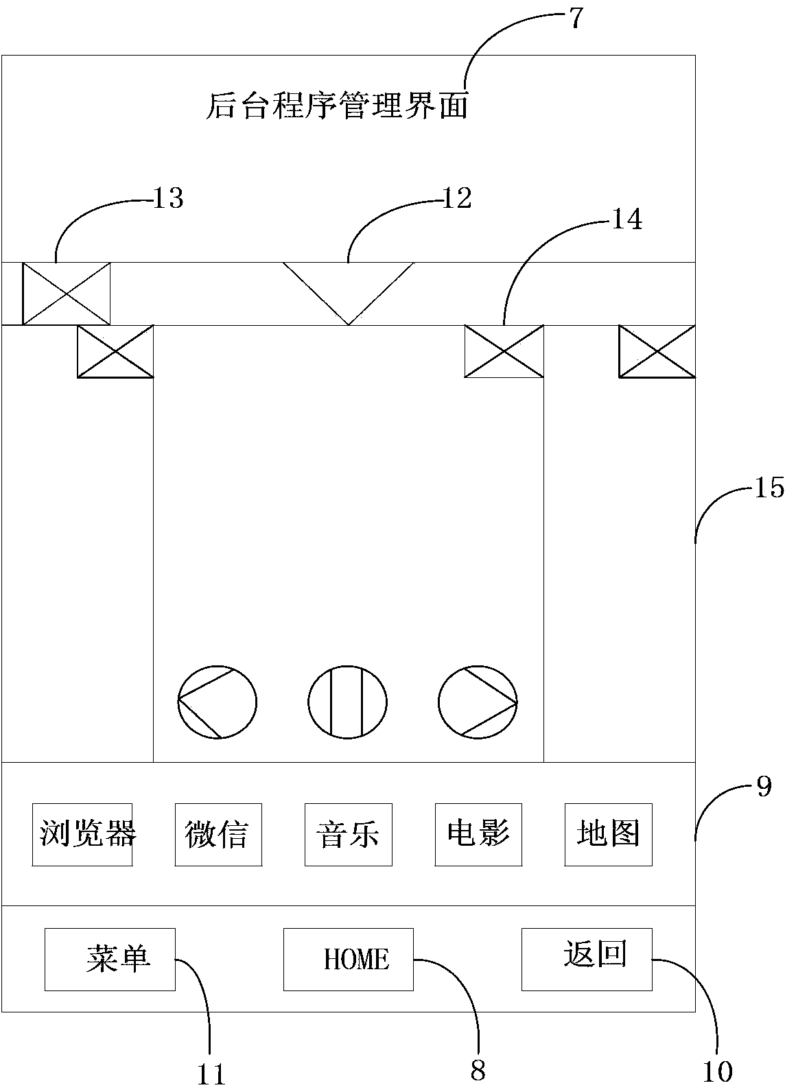 Background program management method of mobile terminal and mobile terminal