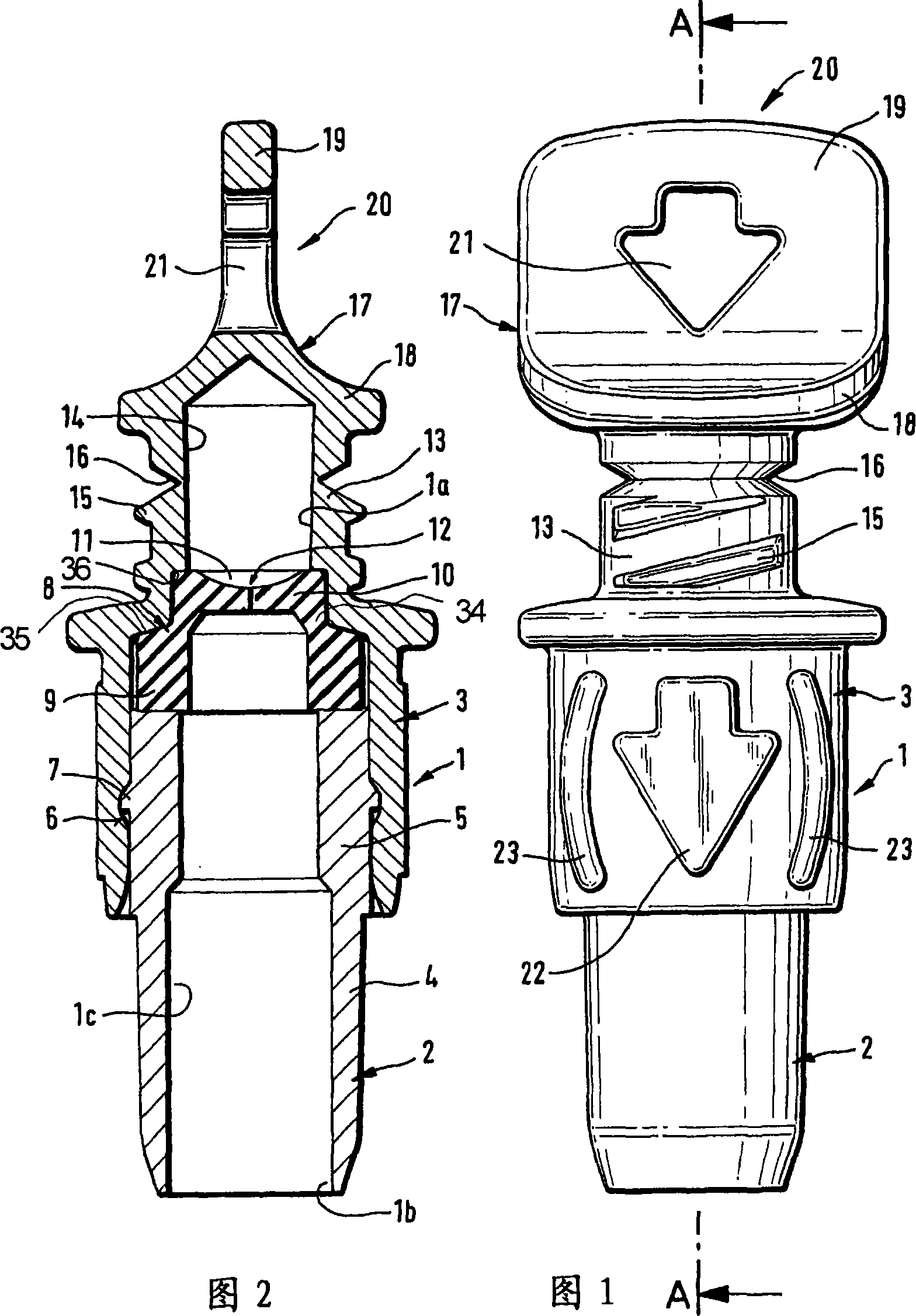 Connector for medical liquid-containing packages and medical liquid-containing packages