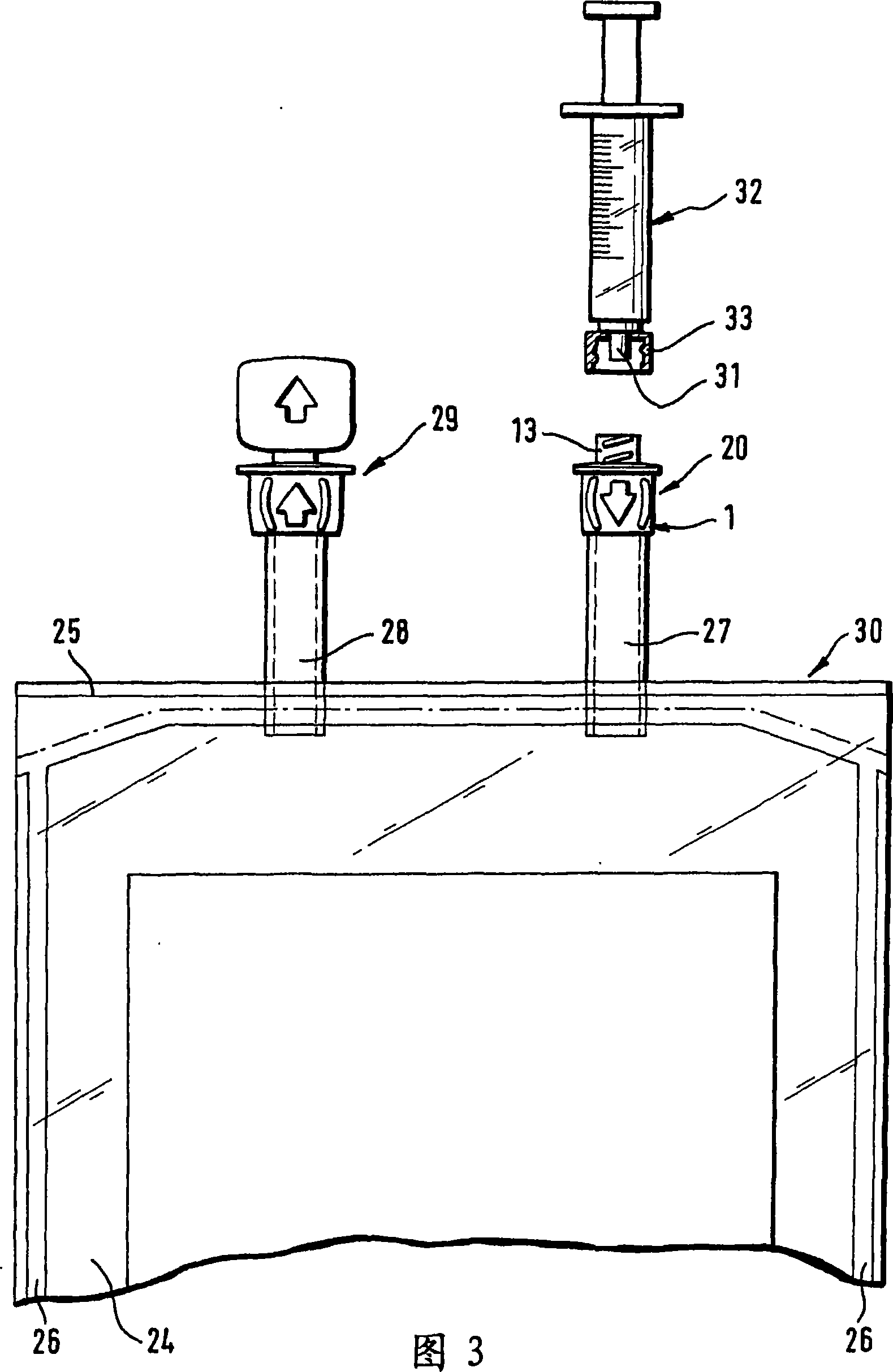 Connector for medical liquid-containing packages and medical liquid-containing packages