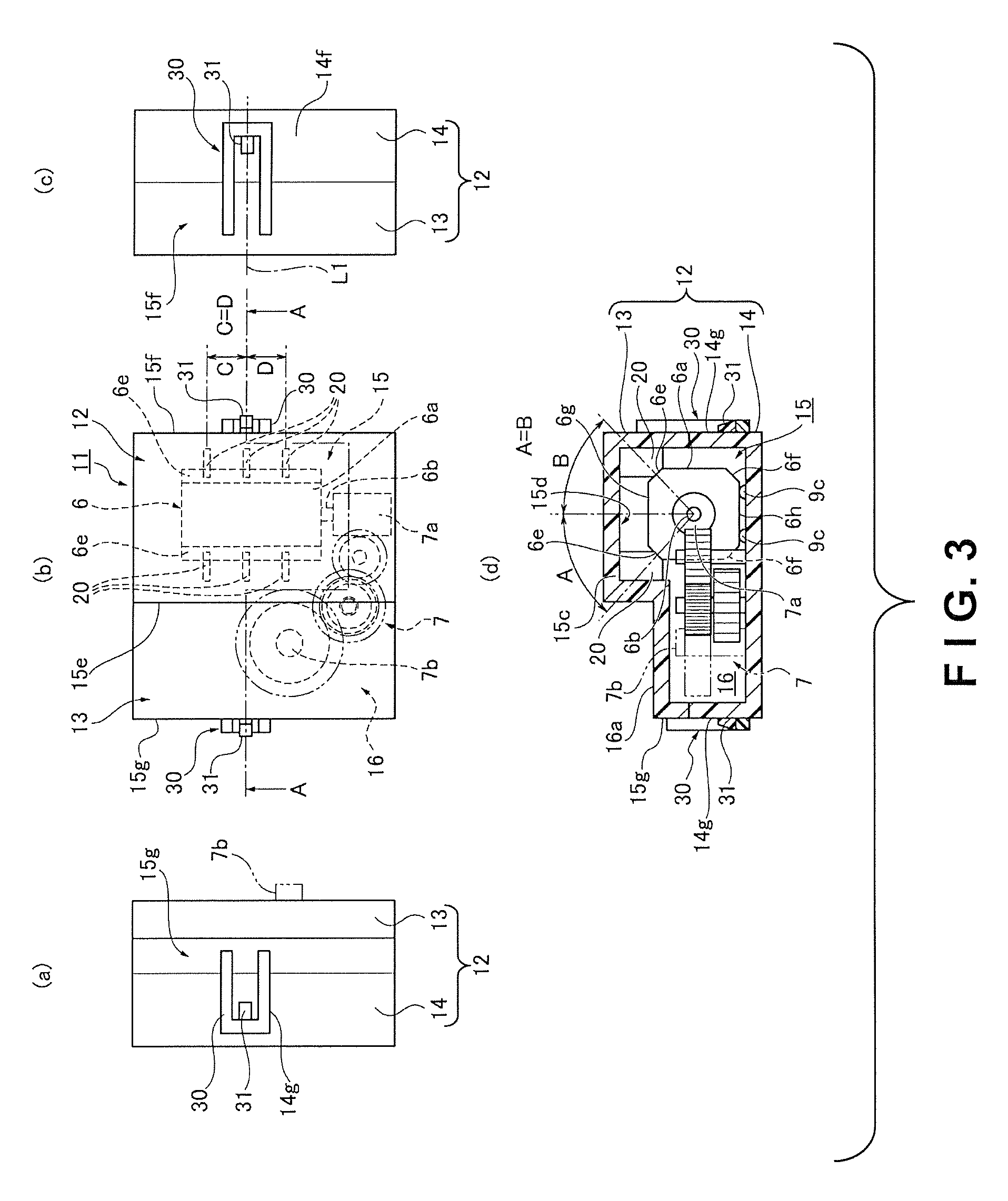 Motor damping structure for actuator device