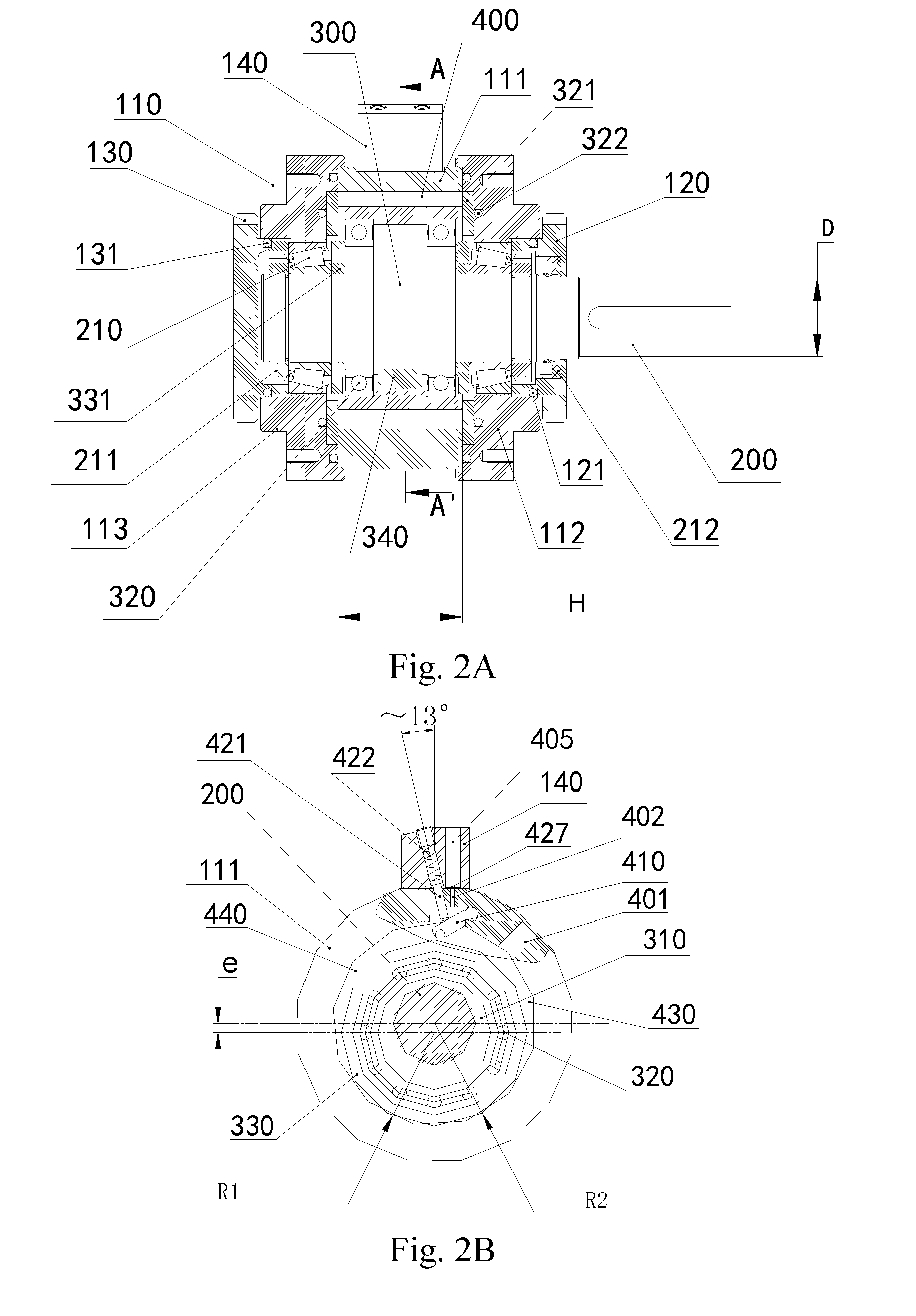 Rotation device and rotor compressor and fluid motor having the same