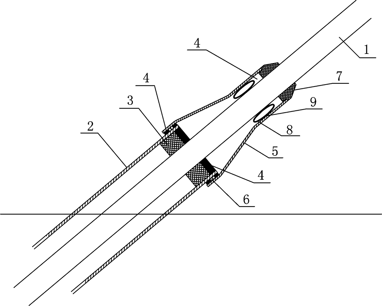 Inhaul cable with sealing structure rain covers and manufacturing method thereof