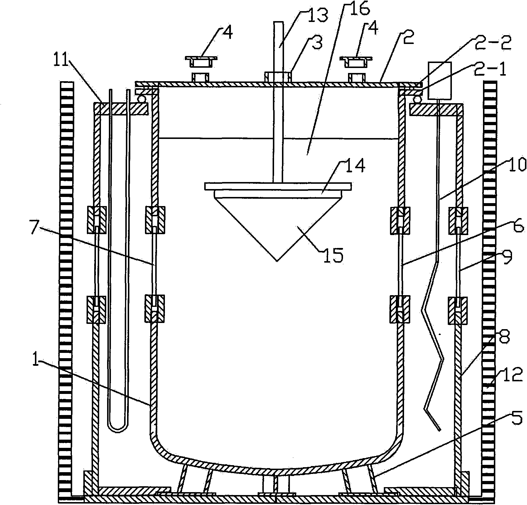 Single crystal growth method of monopotassium phosphate with large caliber and high quality