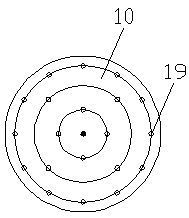 Test device for simulating grouting diffusion radius of gravel formation under dynamic water environment