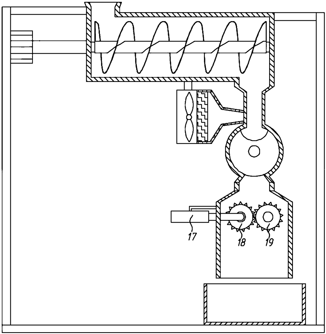 PVC tub recycling pulverizer with drying function