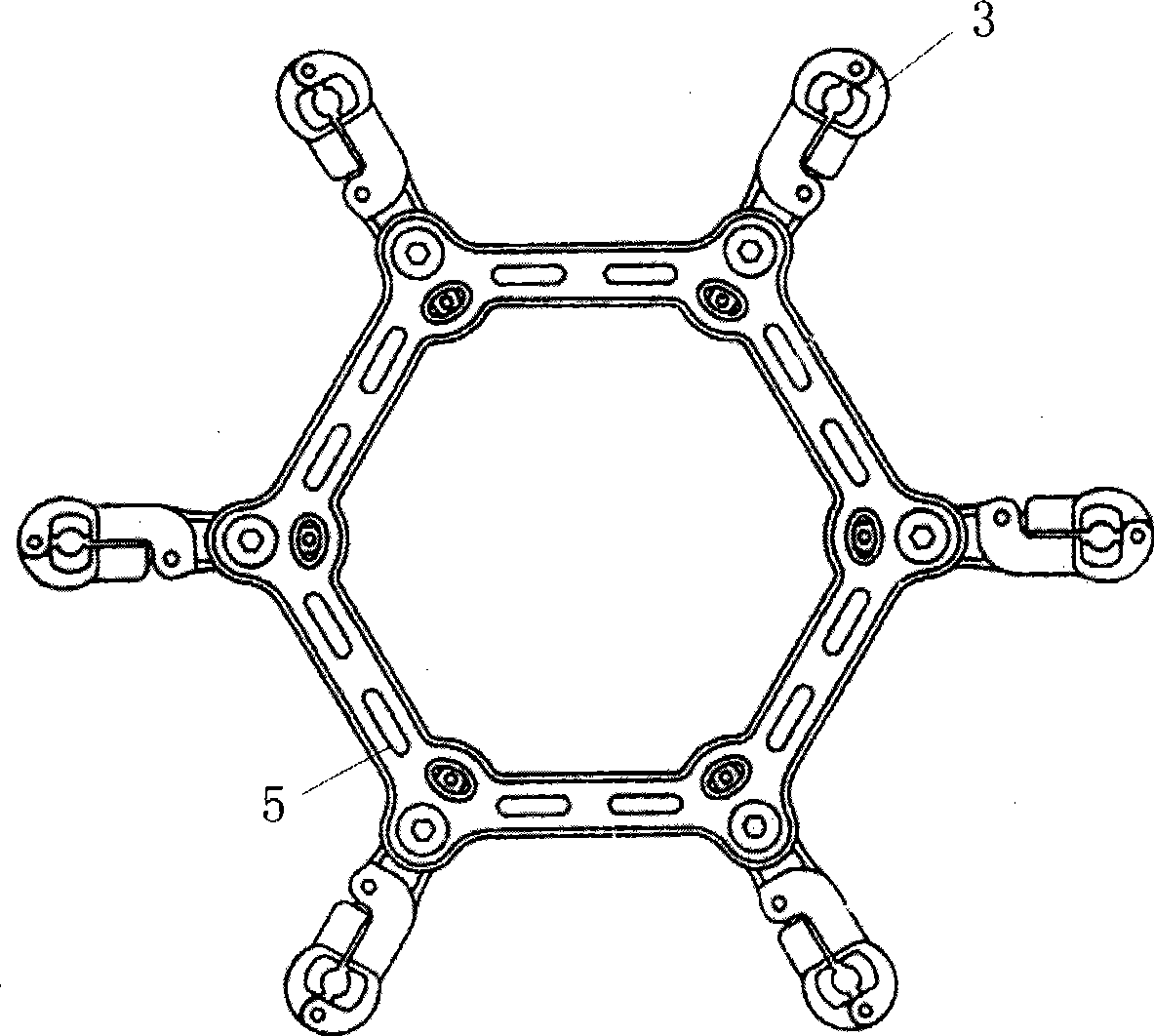 Cable clip rotary type anti-bouncing spacer