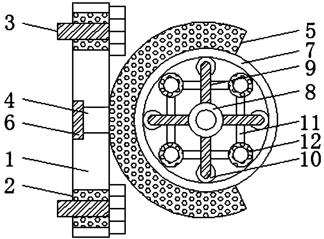 Wire-distributing and arrangement device for multiple wire bundles