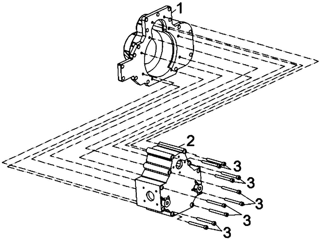 Commercial wheel-edge reducer shell for installation of integrated brake caliper brake disc