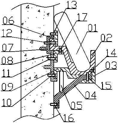 Supporting device of intelligent household floor sweeping robot