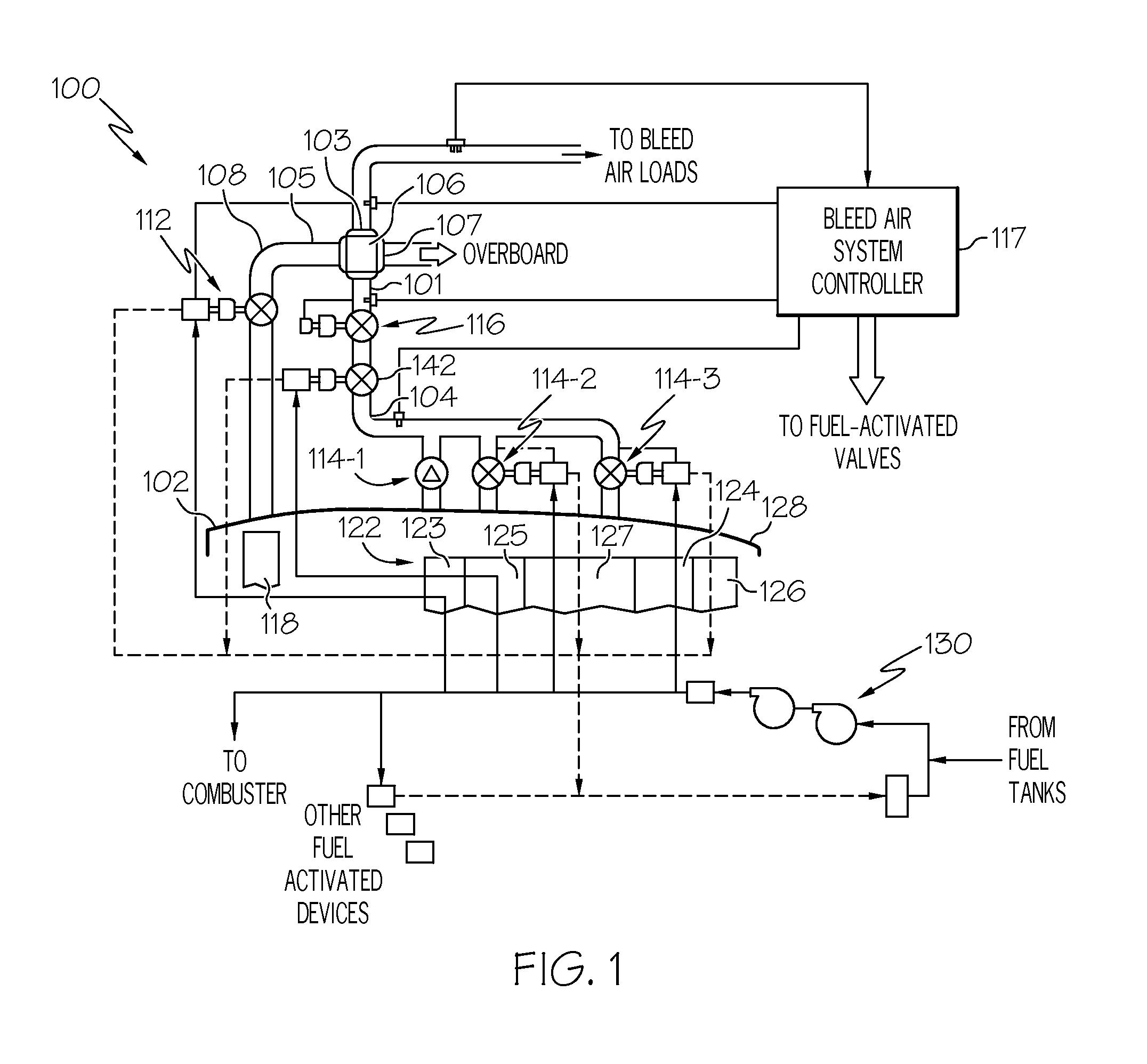 Fuel actuated bleed air system