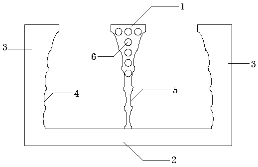 Wireless charging magnetic core for vehicle-mounted power supply