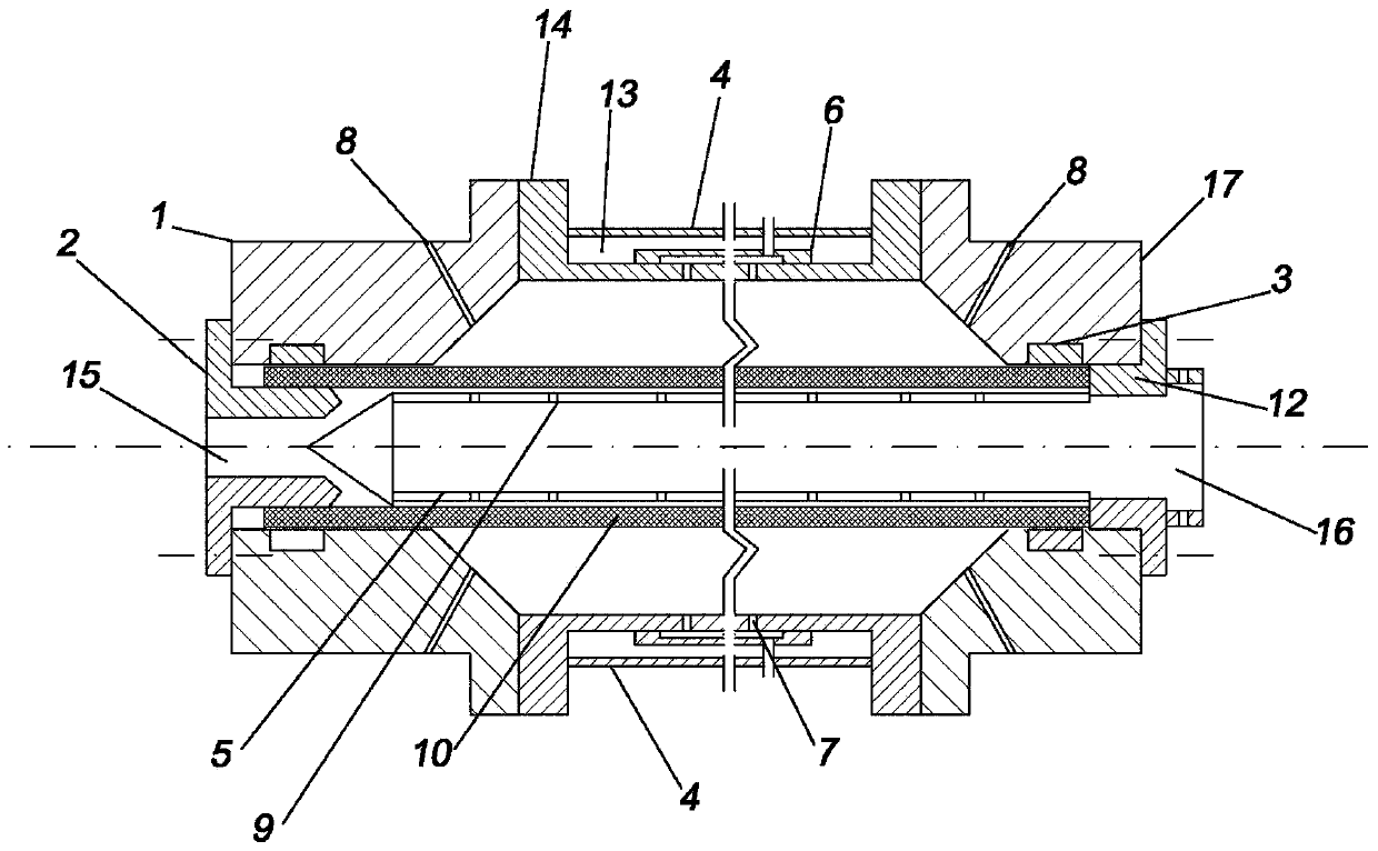 Apparatus and method for producing molecularly bidirectional plastic pipes