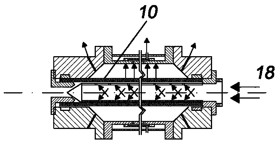 Apparatus and method for producing molecularly bidirectional plastic pipes