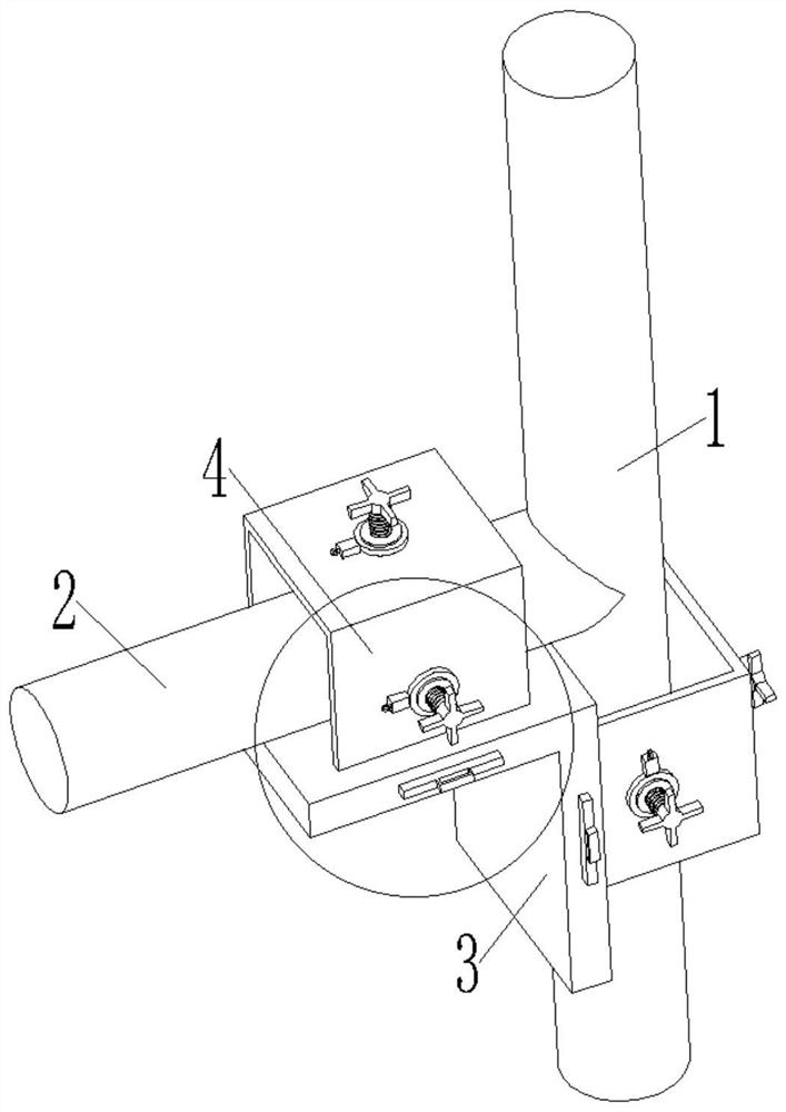 Fabricated steel structure construction support for construction