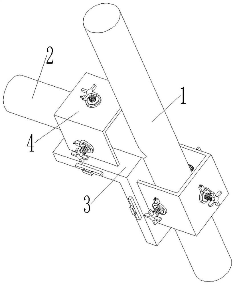 Fabricated steel structure construction support for construction