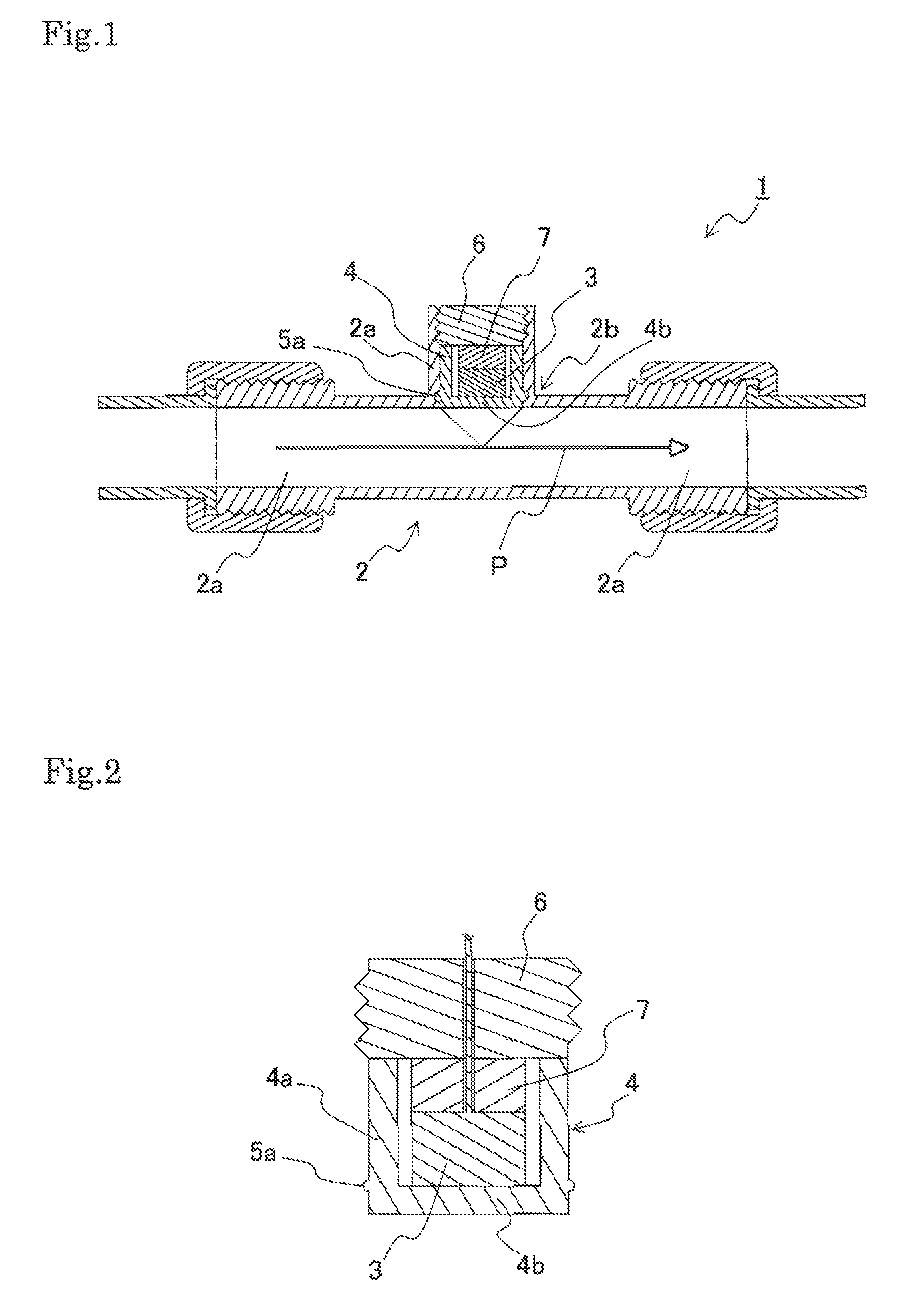 Fluid measurement sensor attachment structure