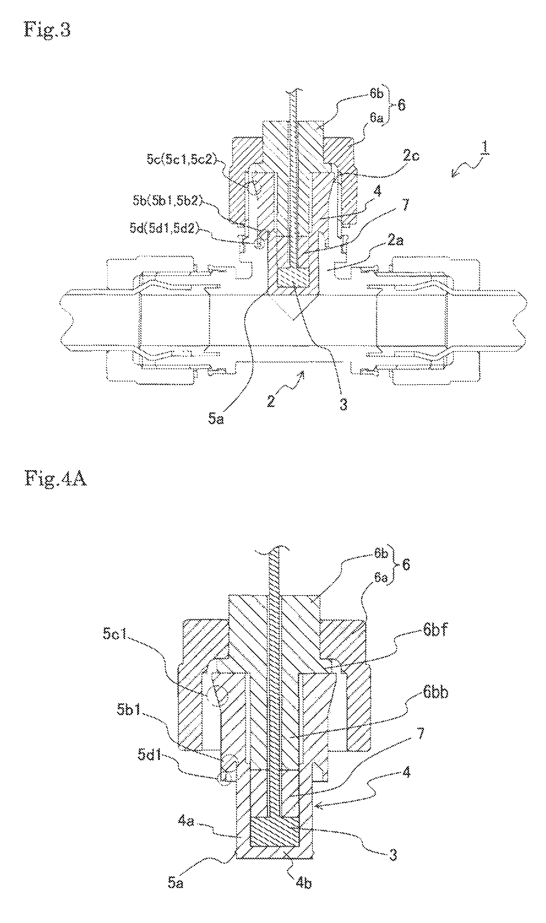 Fluid measurement sensor attachment structure