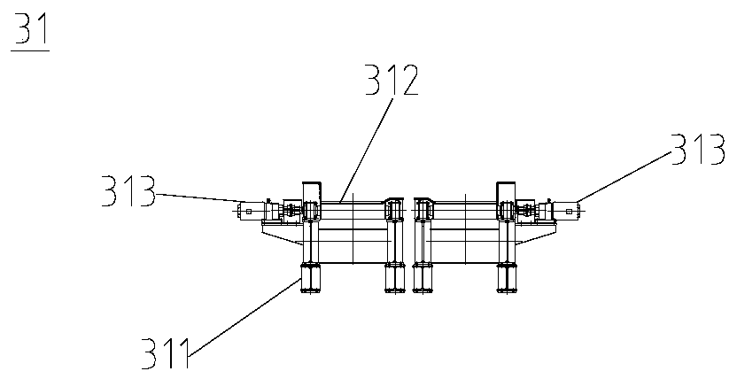 Cooling bed discharging and finishing process production line and control method thereof