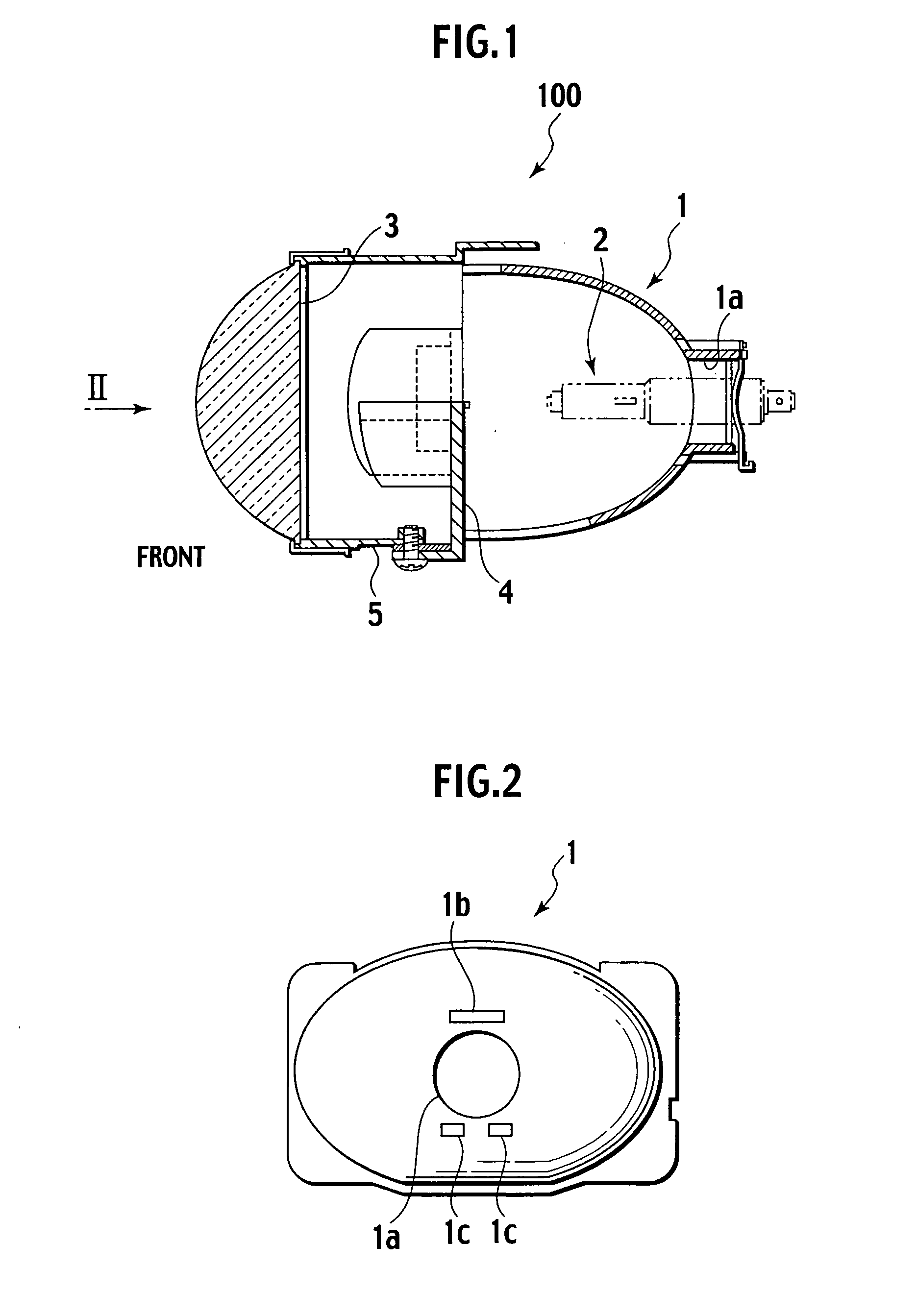 Projector type vehicular lamp device