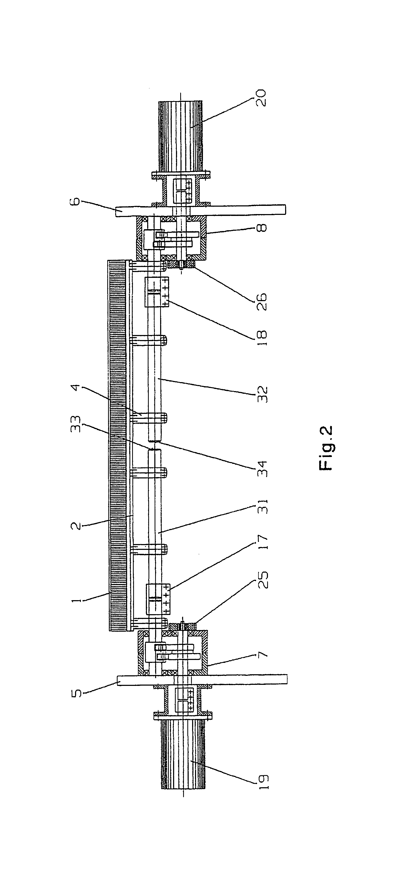 Reed drive of a loom