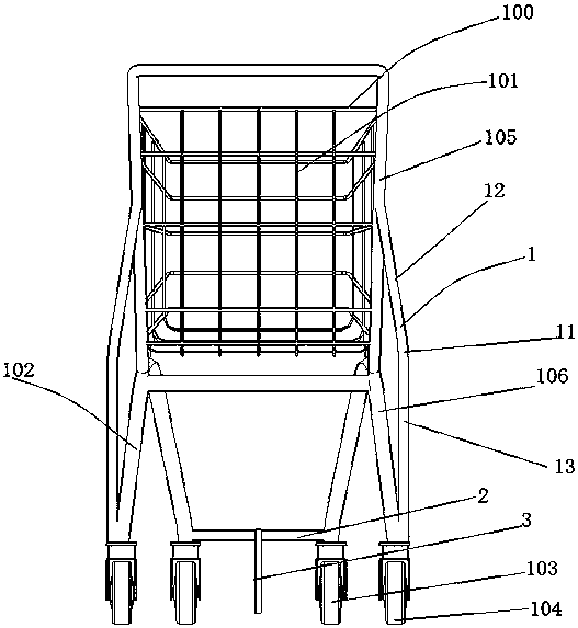 Shopping cart conveying system