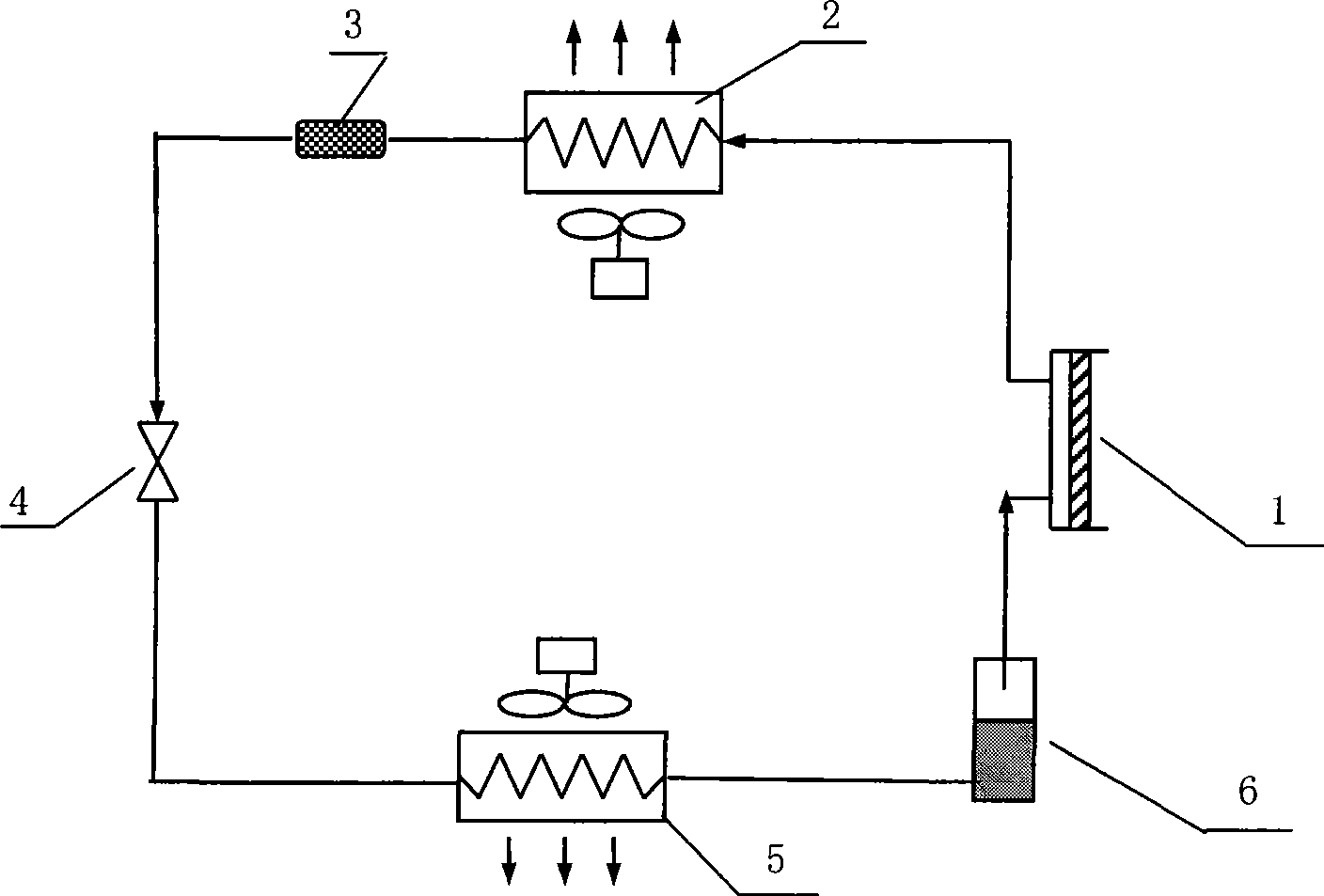 Ultra-high temperature air conditioner cooling cycle system