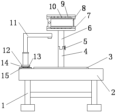 Multi-purpose learning table for English remote video teaching