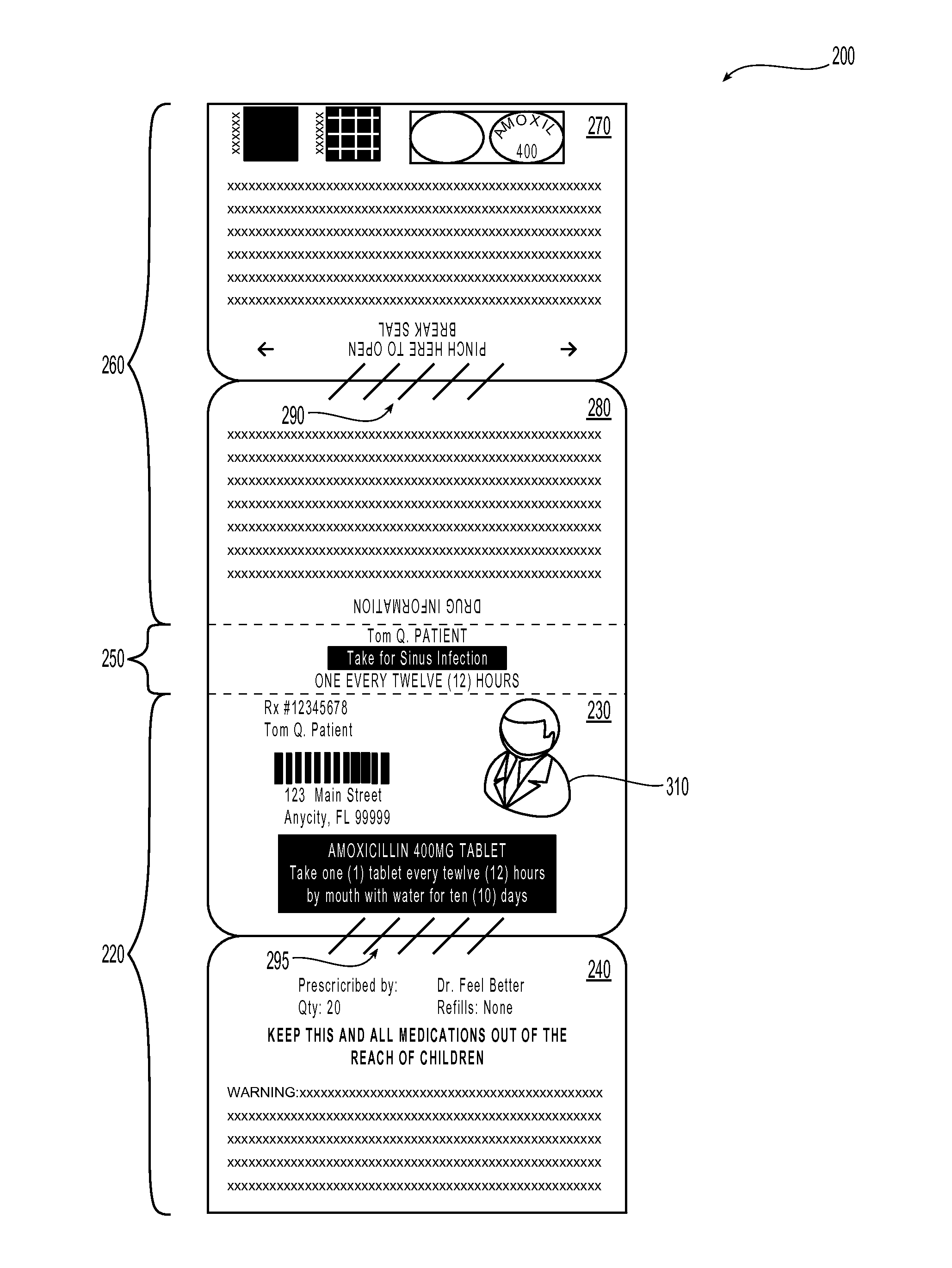 Prescription photo identification labels