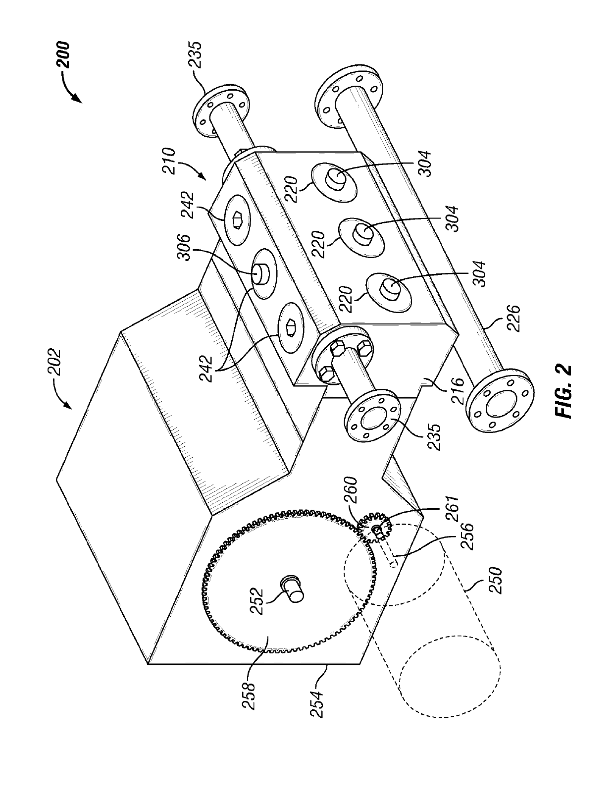 Reducing fluid pressure spikes in a pumping system