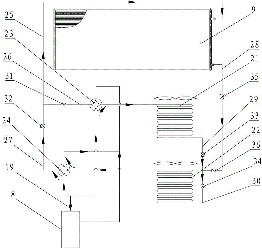 A floor heating system