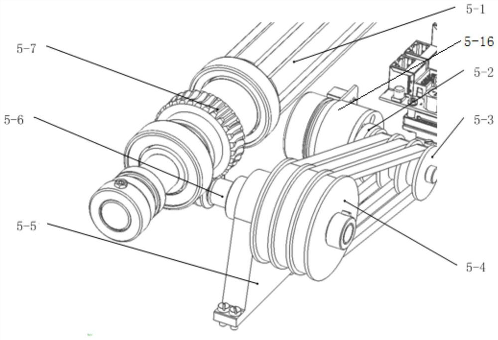 Foldable six-wheel lunar probe vehicle moving system