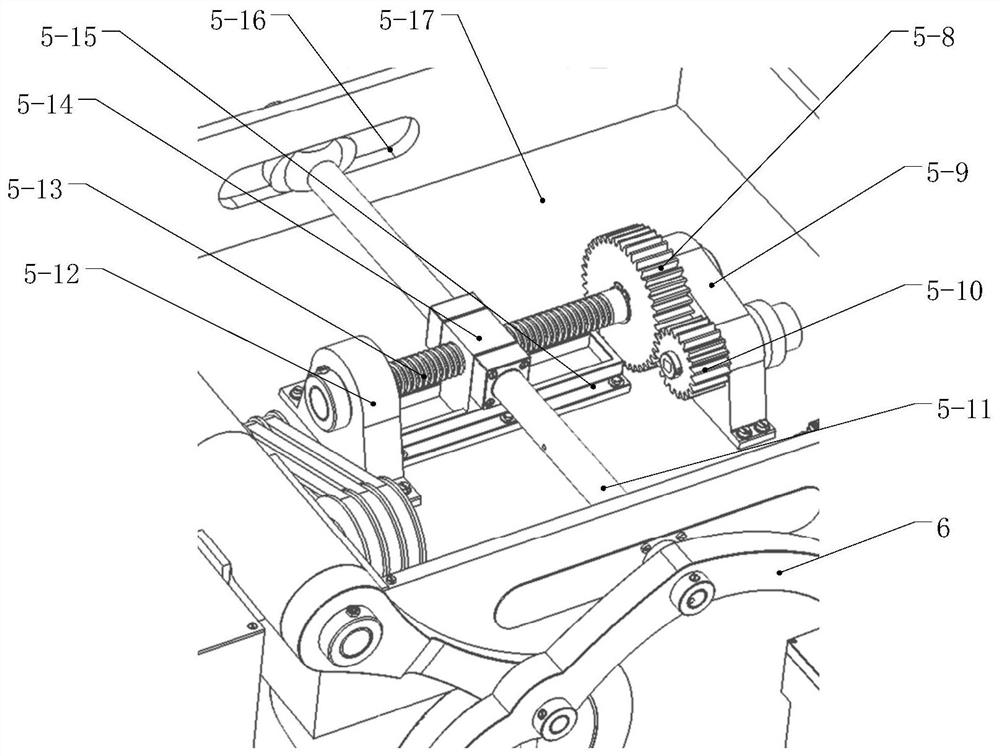 Foldable six-wheel lunar probe vehicle moving system