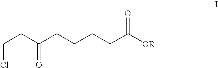 Process for the enantioselective reduction of 8-chloro-6-oxo-octanoic acid alkyl esters