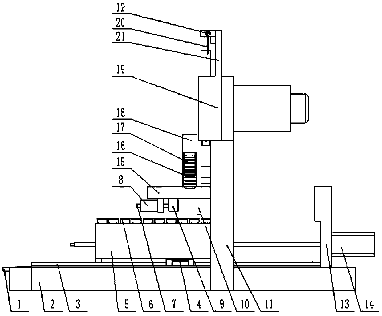 A test tube automatic capping device