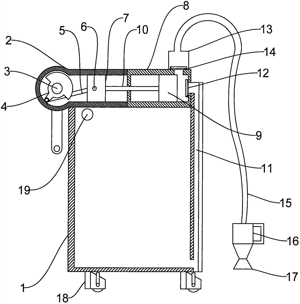 Manual irrigation device for garden nurseries