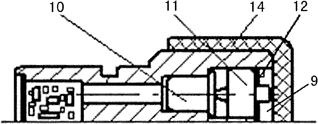 Power-forced parachute opening device of rocket