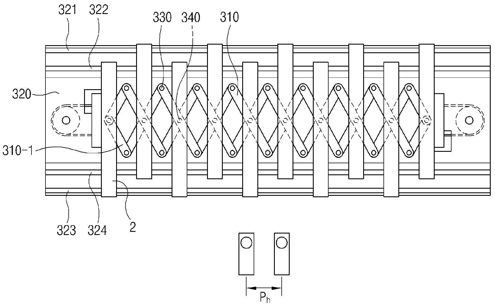 Transferring tool, and linking member and picker thereof