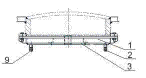 Water cooling device for oxygen lance of bottom blowing lead smelting furnace