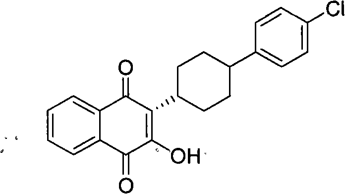 Method for preparing atovaquone