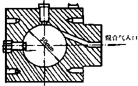 Constant volume combustion bomb device capable of turbulence movement simulation, and control system for constant volume combustion bomb device