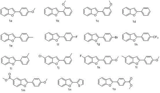 Synthesis method of 2-position aryl substituted benzofuran ring 3-position fluoro