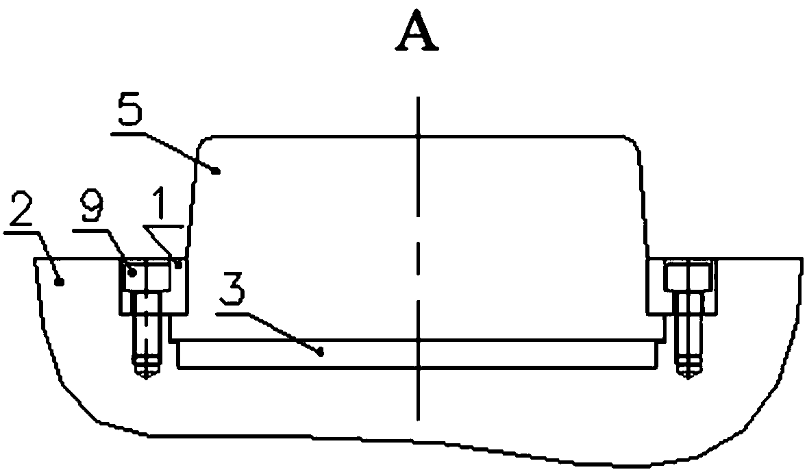 Lateral parting core-pulling device with oscillating hook for plastic molds